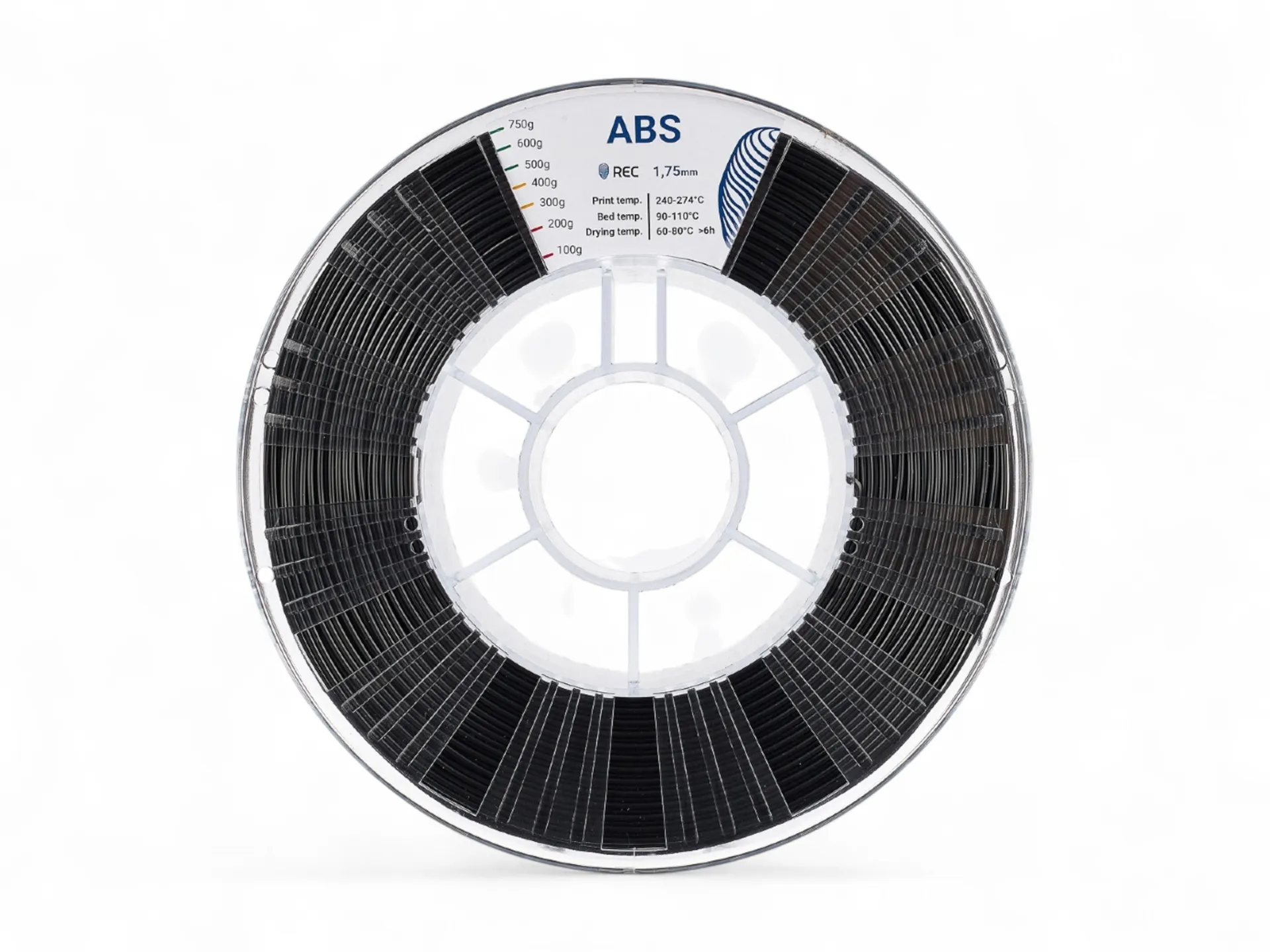 ABS plastic REC 1.75 mm black
