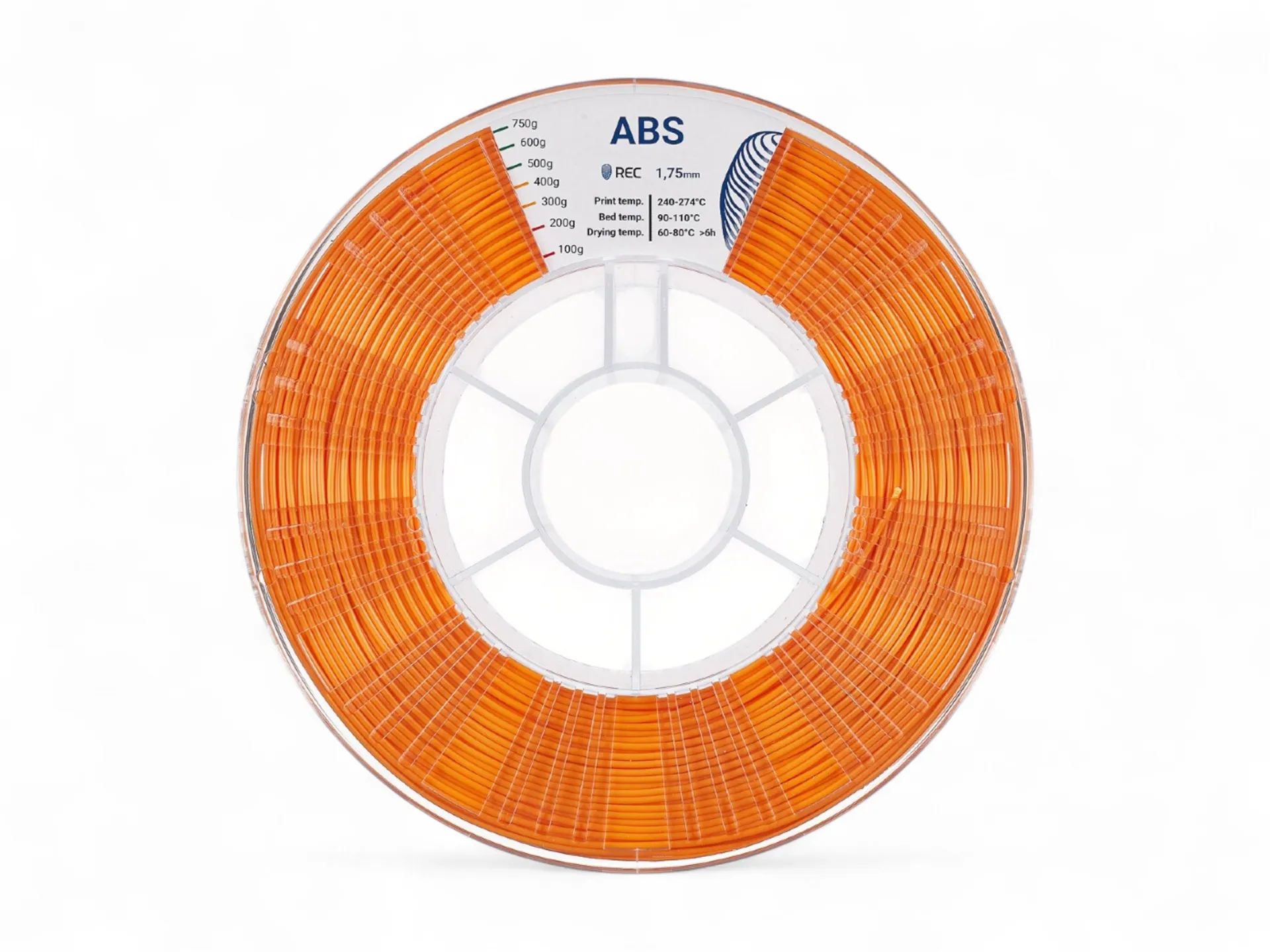 ABS plastic REC 1.75 mm orange