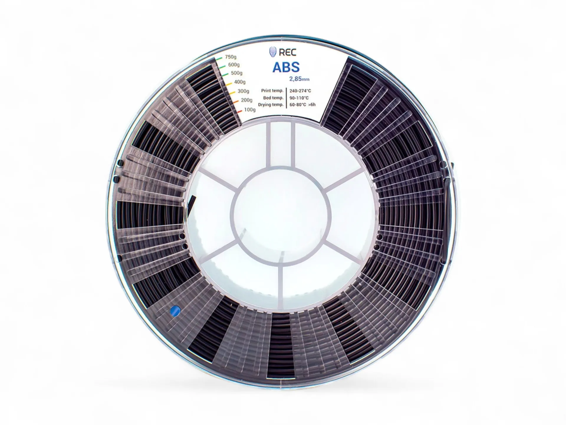 ABS plastic REC 2.85 mm black