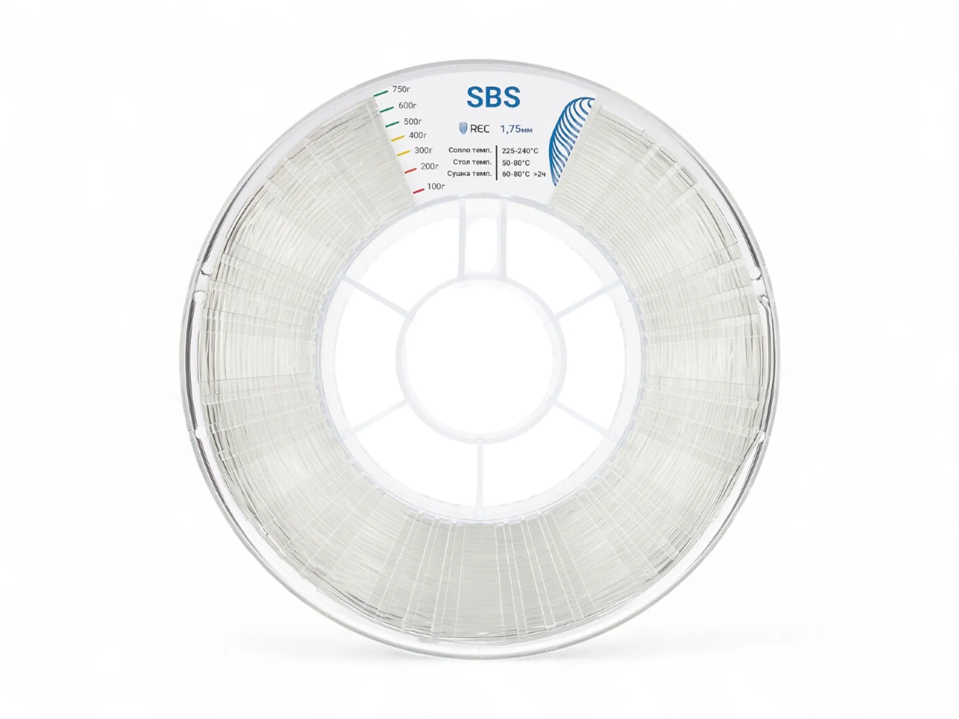 SBS plastic REC 1.75 mm transparent