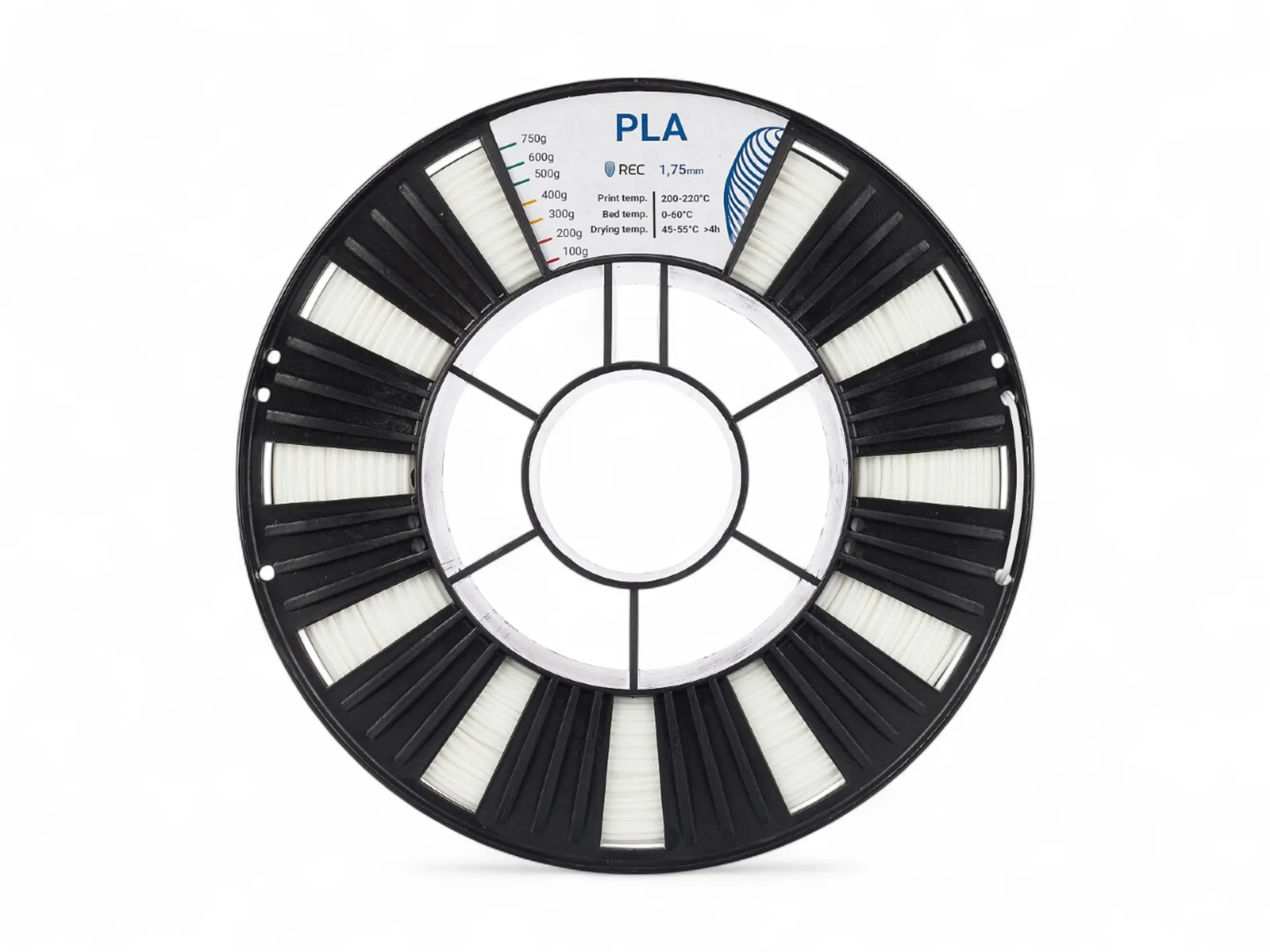 PLA plastic REC 1.75 mm white