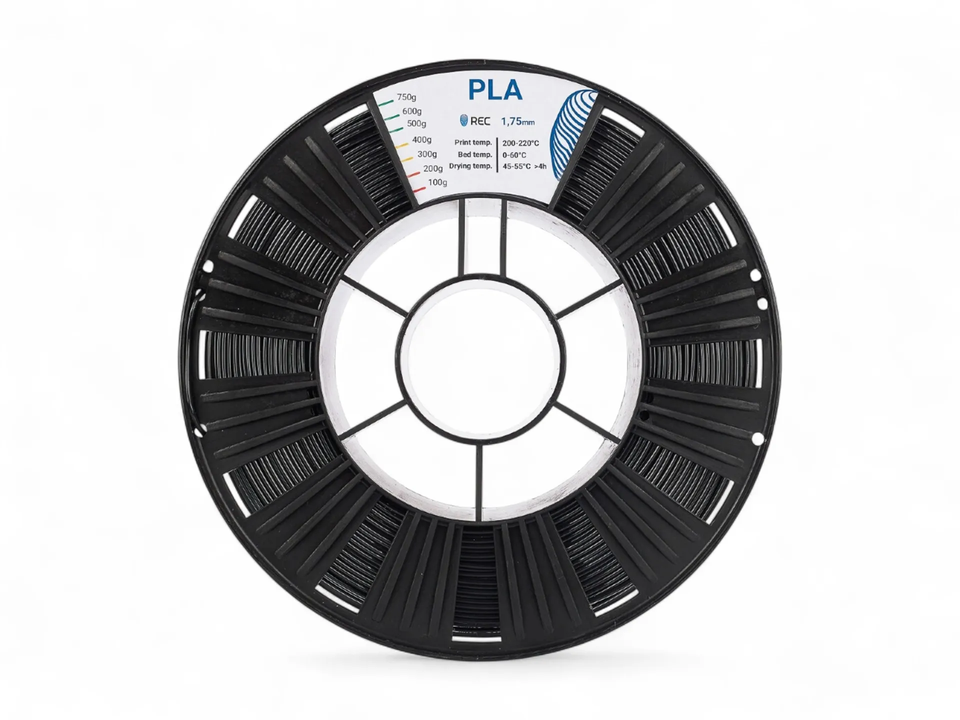 PLA Plastic REC 1.75 mm black
