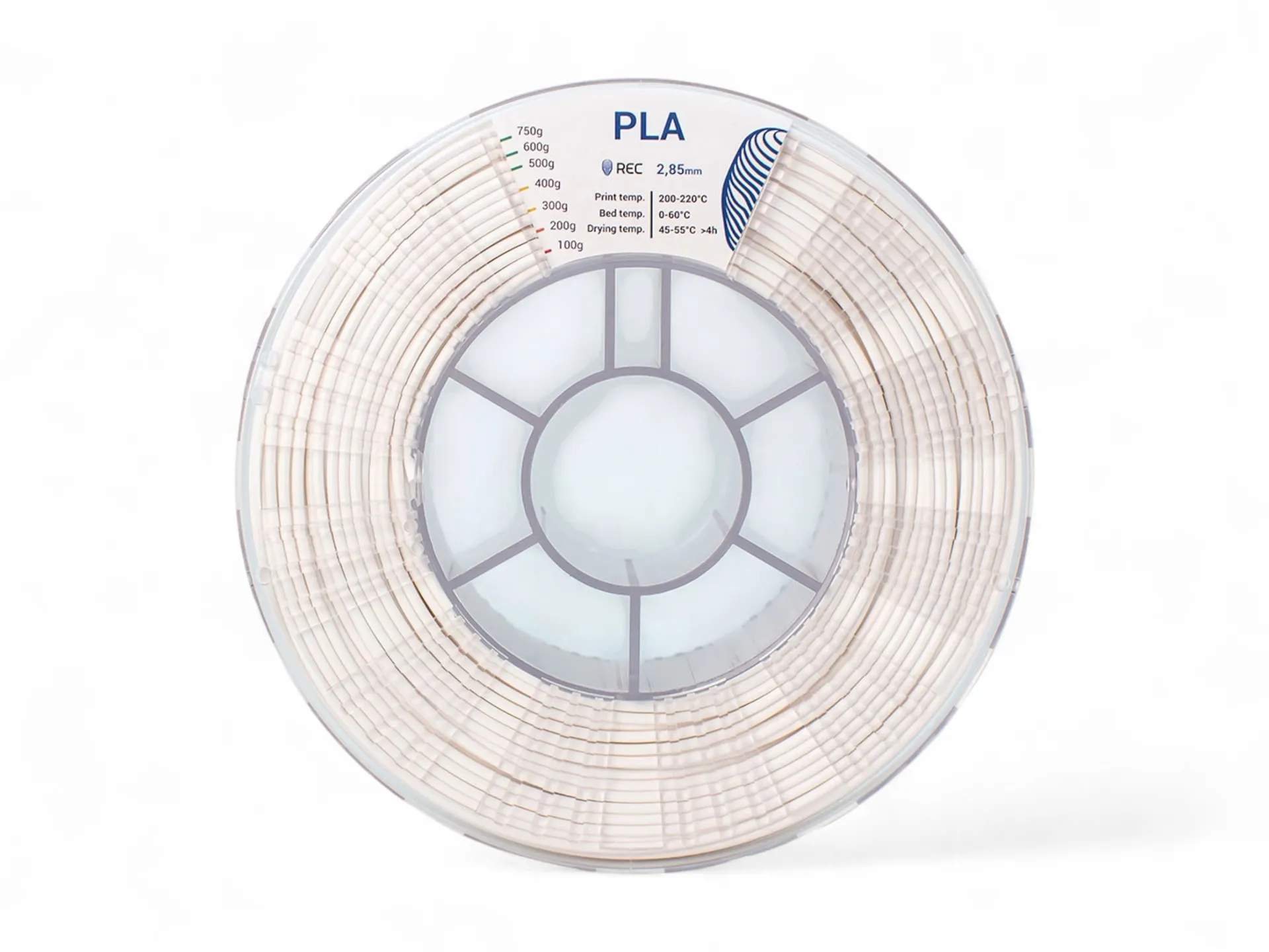 PLA plastic REC 2.85 mm white