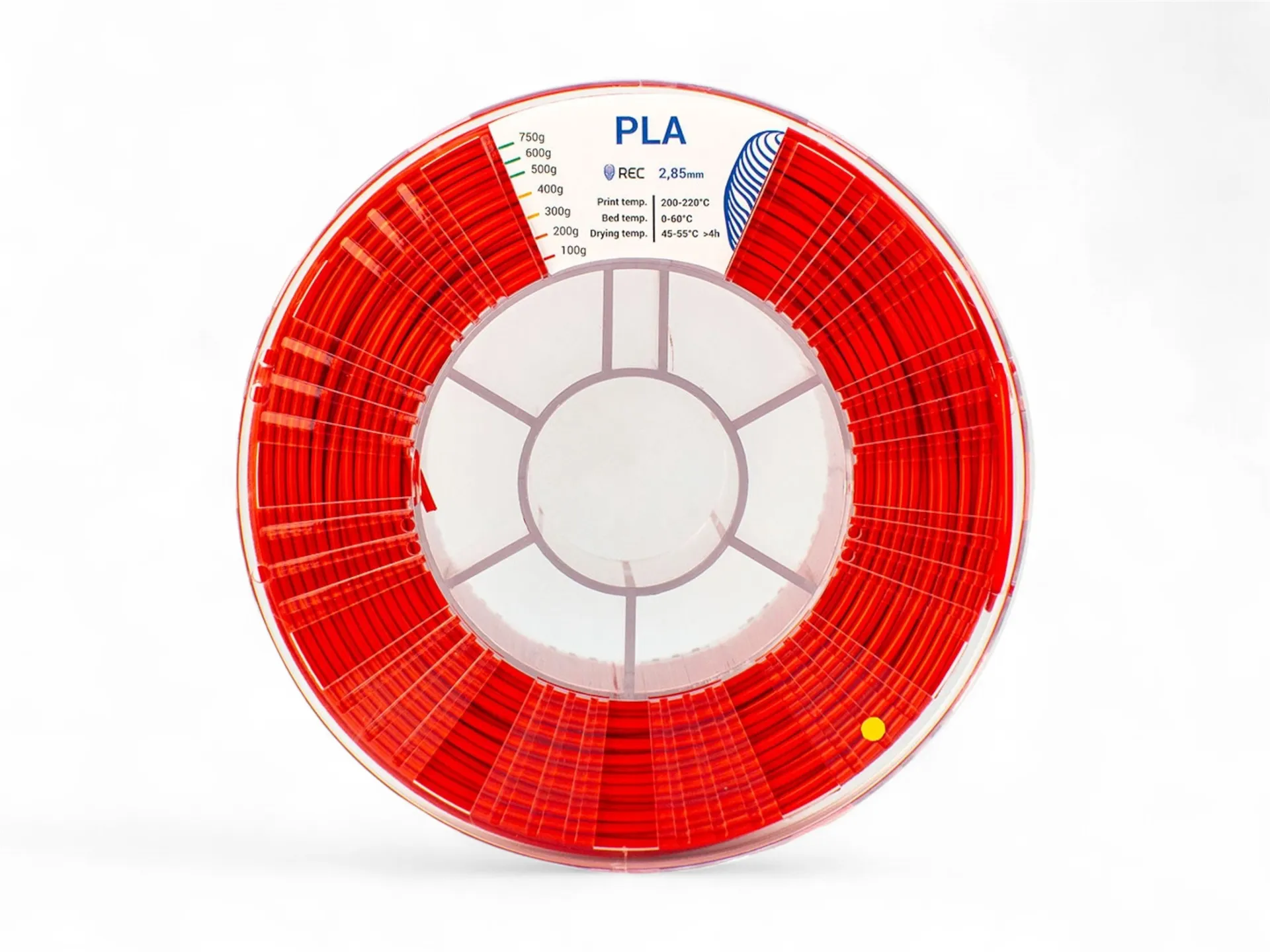 PLA plastic REC 2.85 mm red