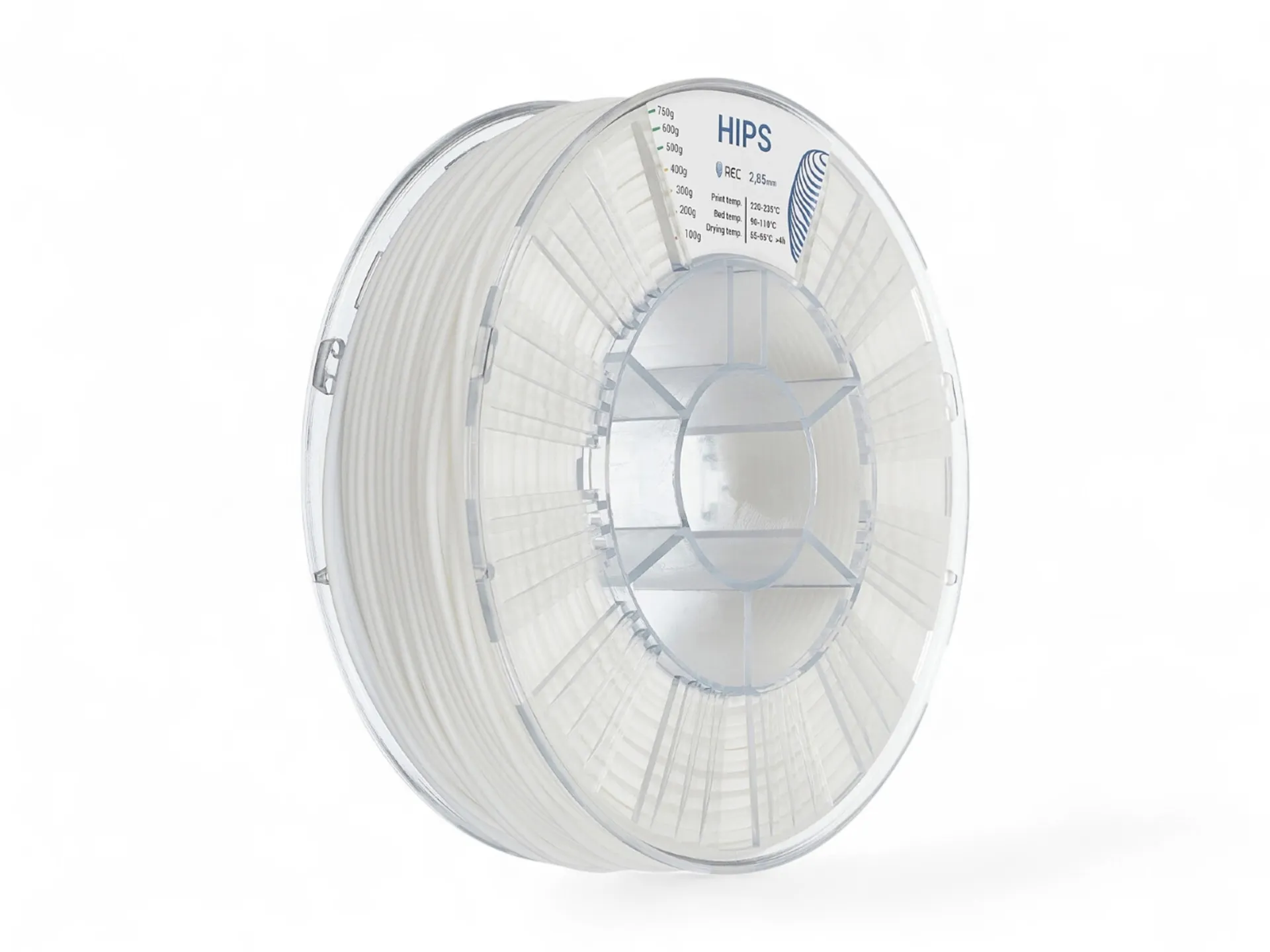 HIPS plastic REC 2.85 mm natural