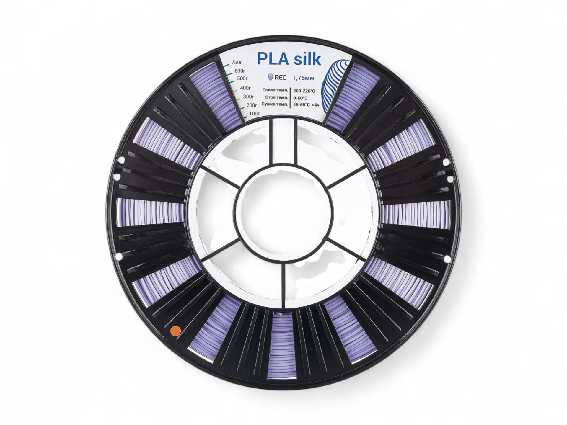 PLA Silk пластик REC 1.75мм фиолетовый