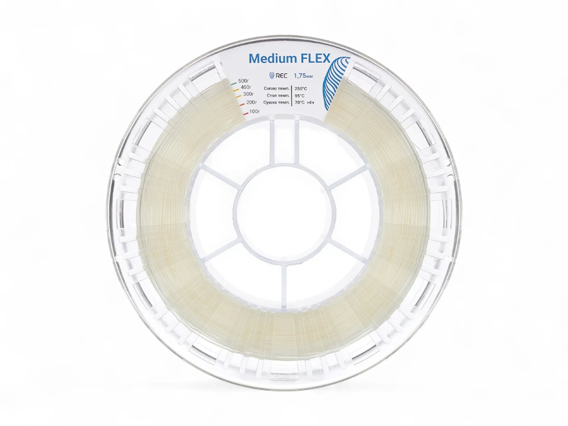 Medium Flex plastic REC 1.75mm natural