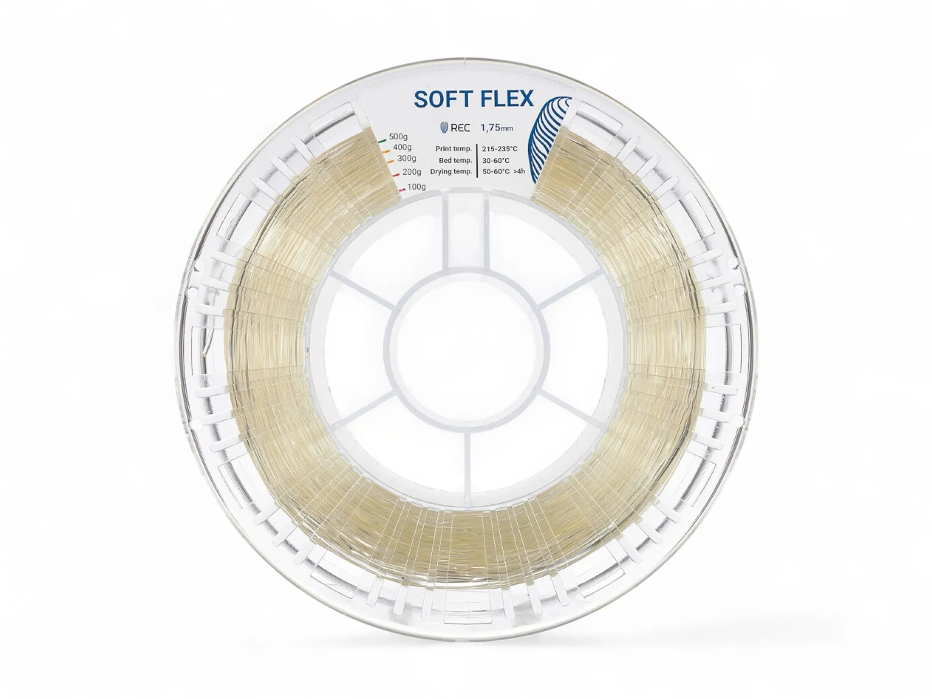 Soft Flex пластик REC 1.75мм прозрачный