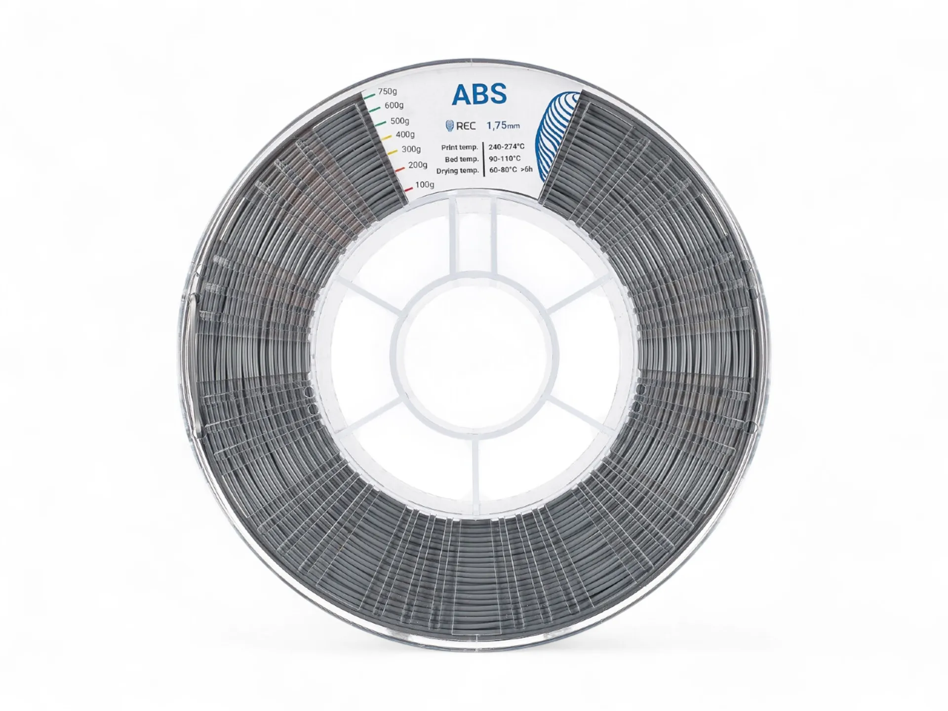 ABS plastic REC 1.75 mm grey