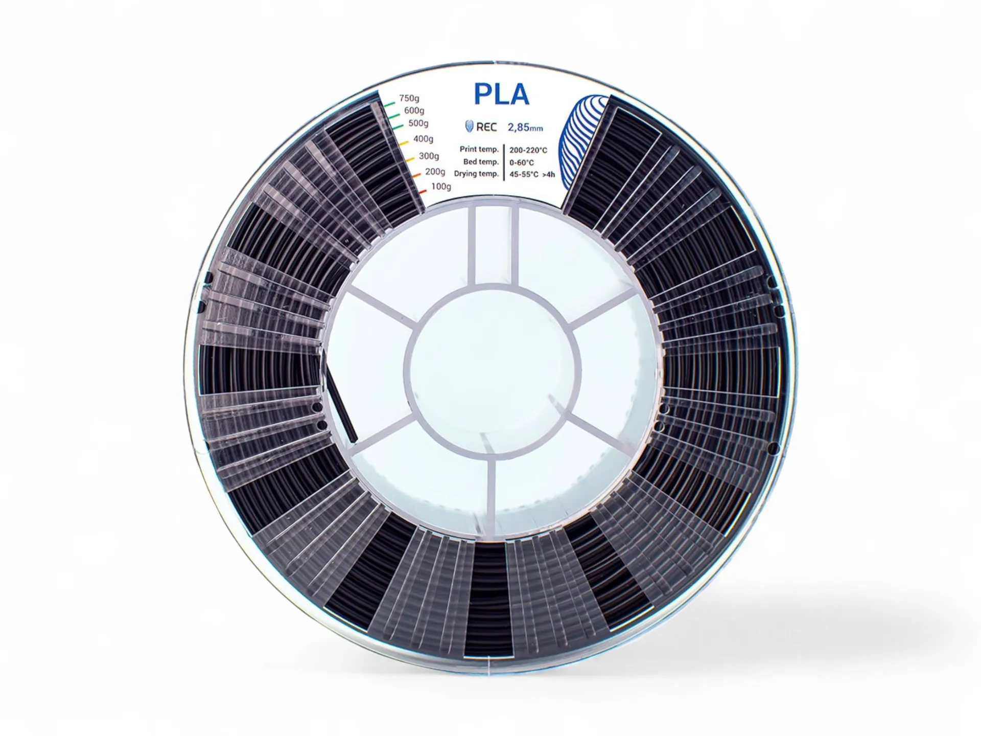 PLA Plastic REC 2.85 mm black