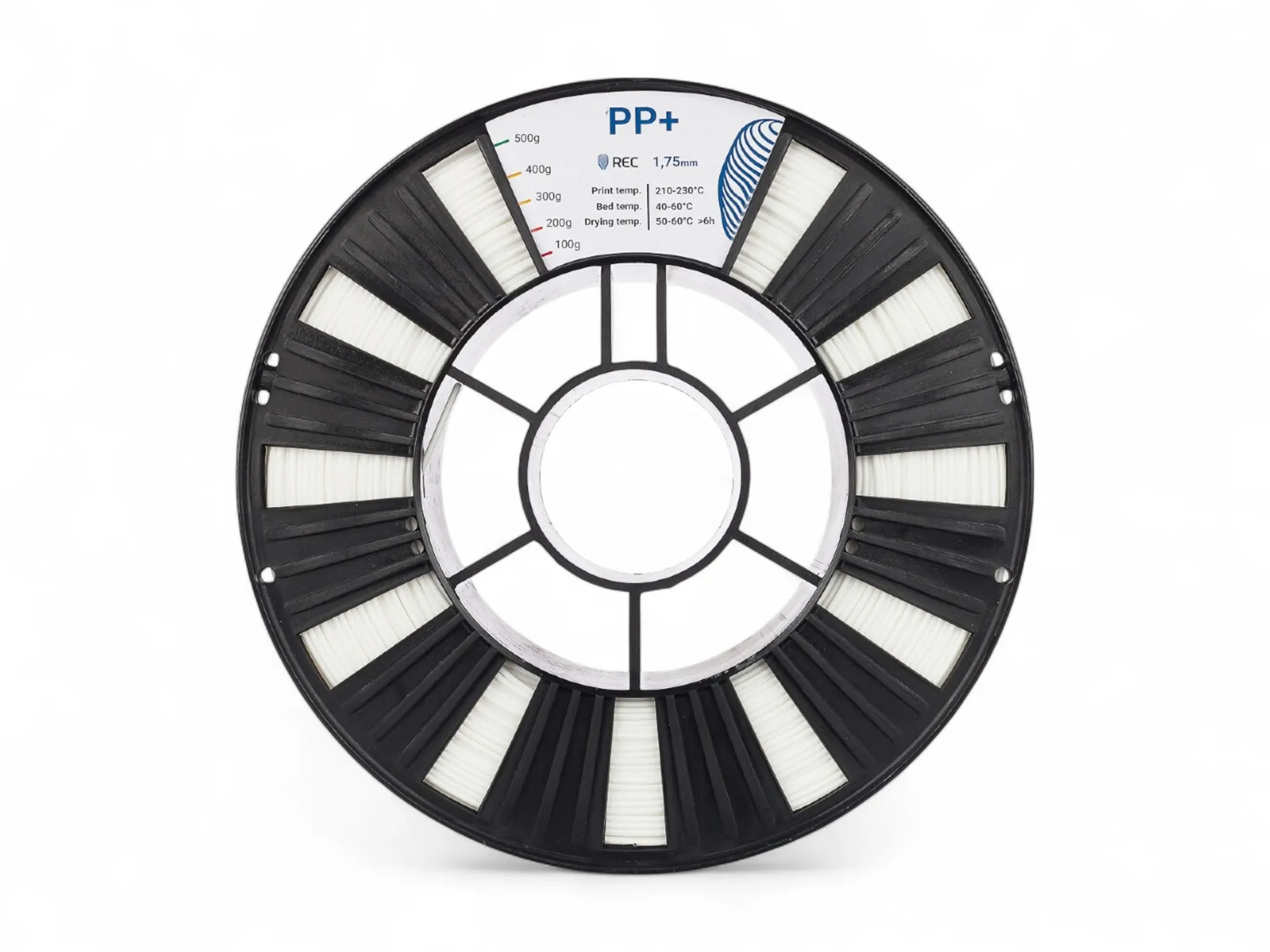 PP+ plastic REC 1.75 mm white