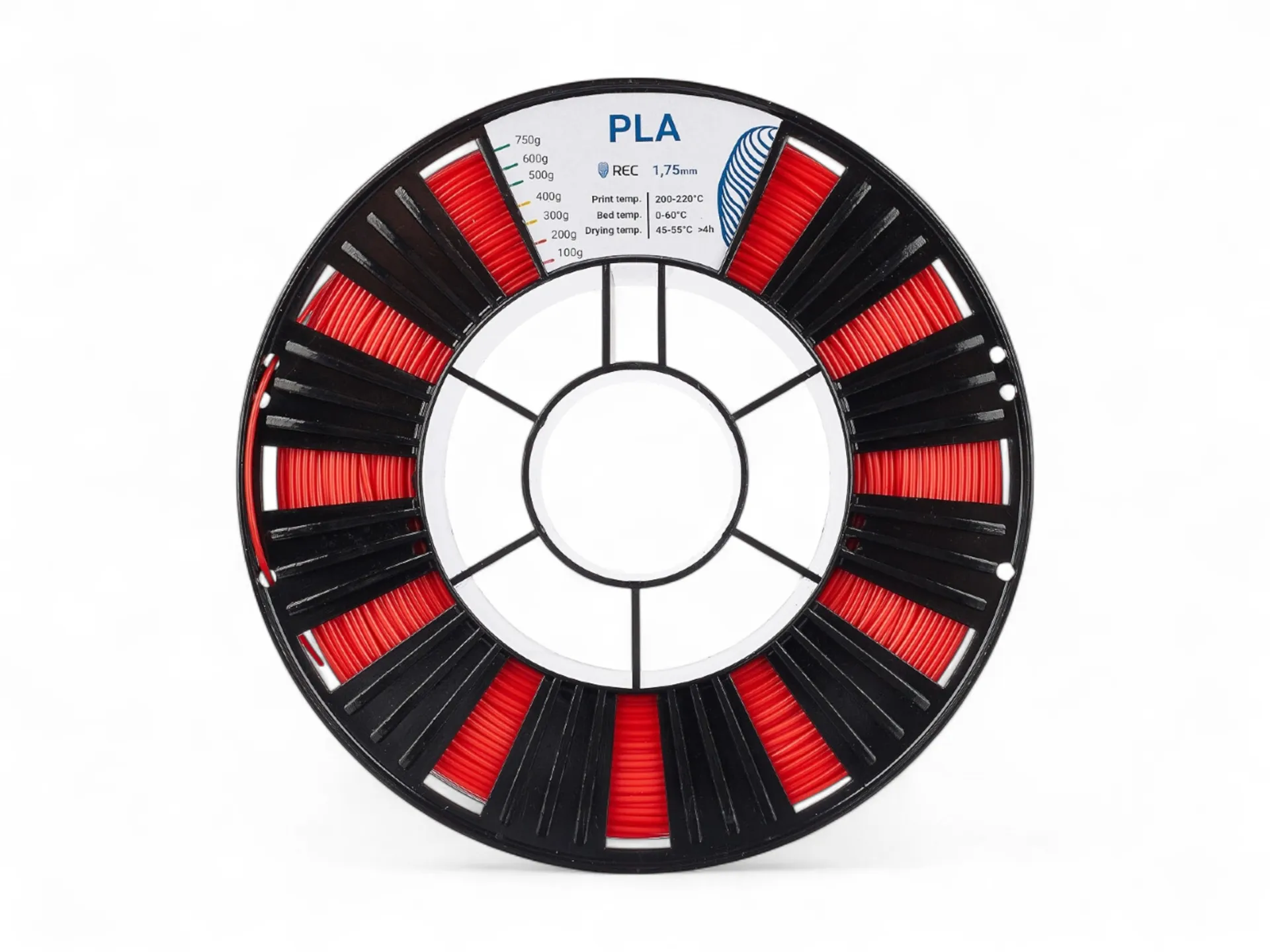 PLA Plastic REC 1.75 mm red