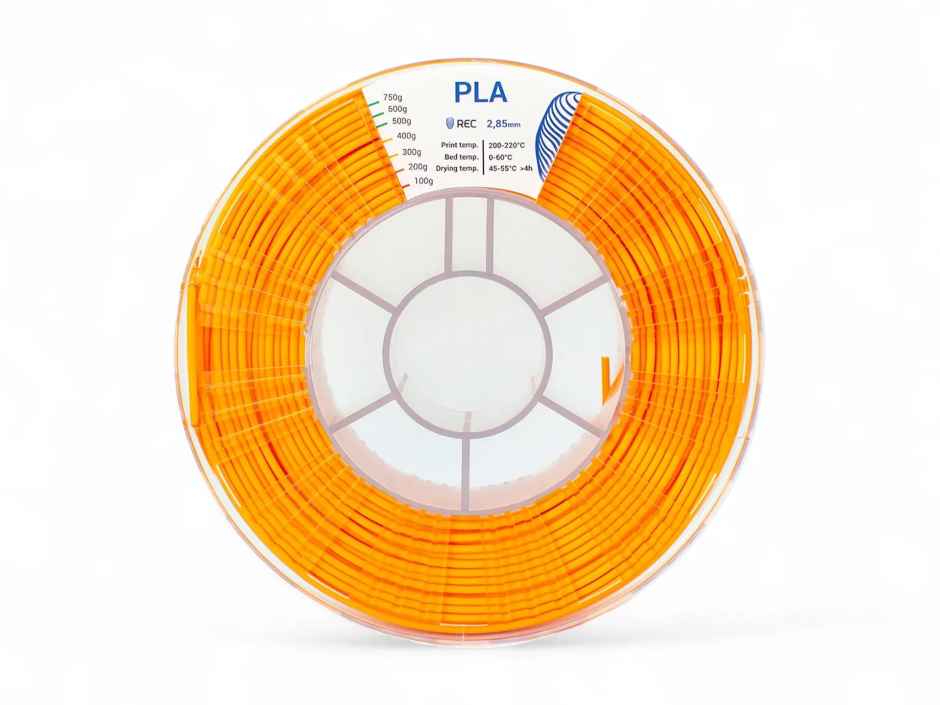 PLA plastic REC 2.85 mm orange